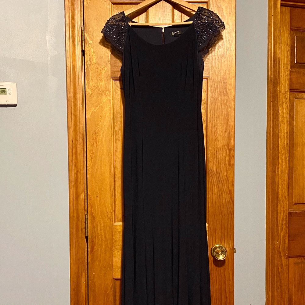 SLNY Evening Dress - Navy Size 6